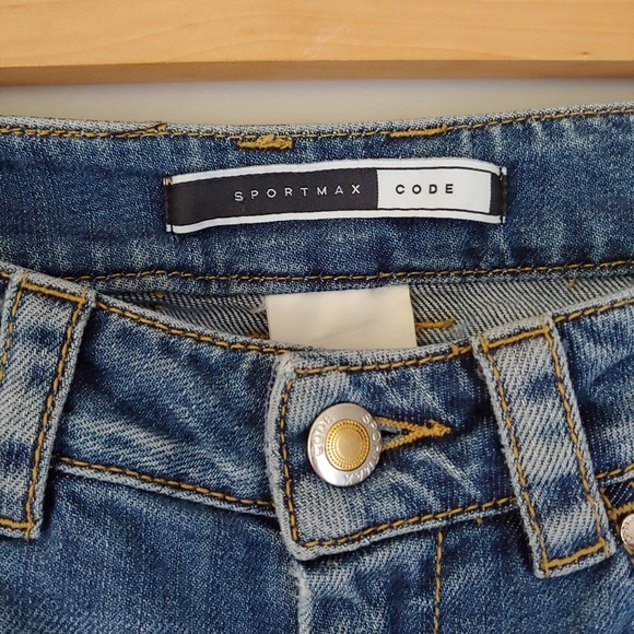 Sportmax Code Perfect Fit Jeans Straight Leg Blue Size 2 Max Mara - Picture 9 of 16